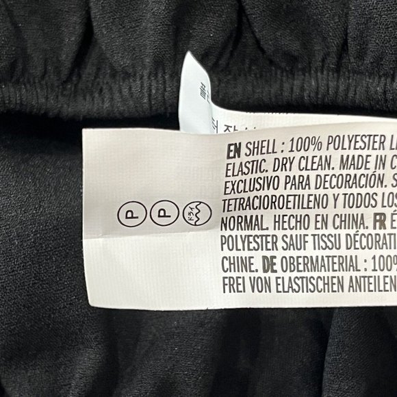 New After Market Black Short Crop Top Embroidered Peasant Women Petite Small/Med - Picture 11 of 15